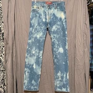 Arizona acid-washed denim jeans